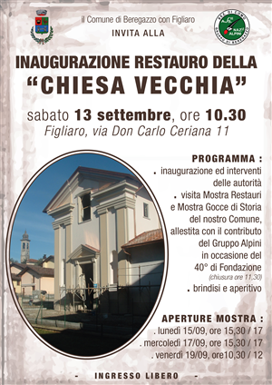 INAUGURAZIONE RESTAURO DELLA "CHIESA VECCHIA"