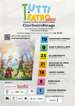 Tutti a Teatro - Rassegna Teatrale 2025-2026 - CineTeatroBinago
