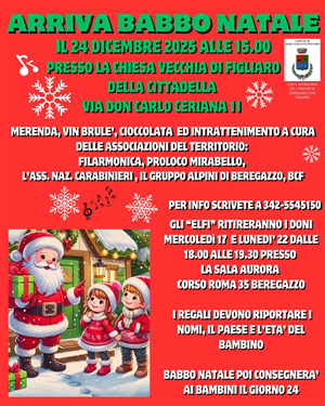 ARRIVA BABBO NATALE - 24.12.2025 ore 15.00