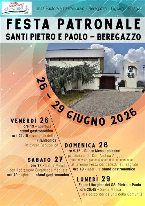 Festa patronale Santi Pietro e Paolo - Beregazzo - 26/29 giugno 2026