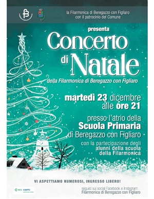 CONCERTO DI NATALE - 23.12.2025 ore 21.00 - Scuola Primaria Beregazzo con Figliaro
