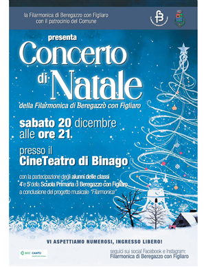 CONCERTO DI NATALE - 20.12.2025 ore 21.00 - CINETEATRO DI BINAGO